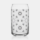 Floral Pattern Blikvorm Glas (Voorkant)