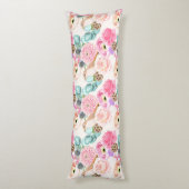 Floral Pattern Body Pillow Lichaamskussen (Achterkant (Verticaal))