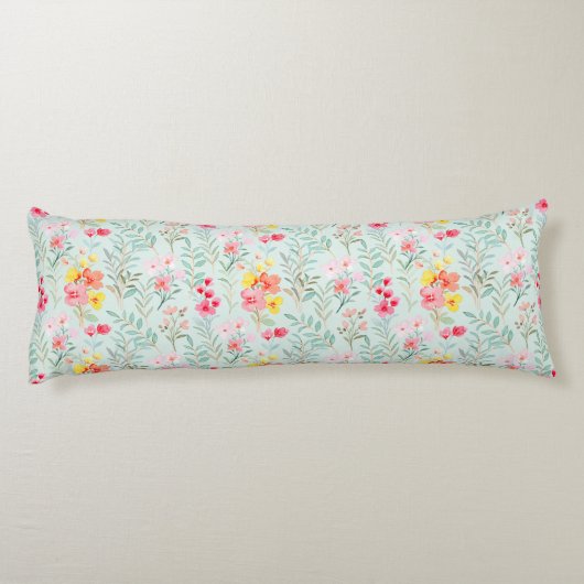 Floral Pattern Body Pillow Lichaamskussen (Achterkant)