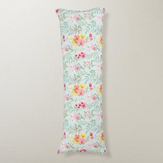 Floral Pattern Body Pillow Lichaamskussen (Voorkant Verticaal)