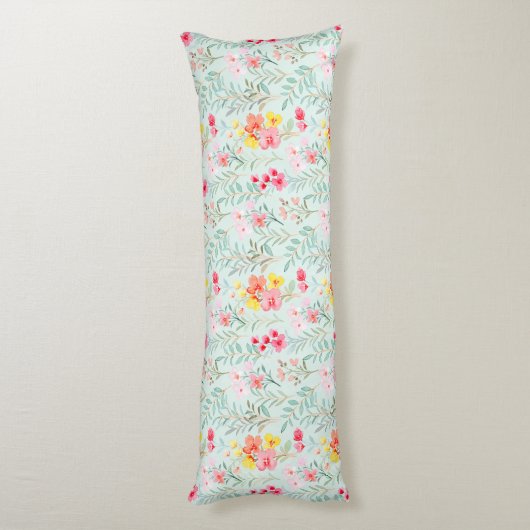 Floral Pattern Body Pillow Lichaamskussen (Achterkant (Verticaal))