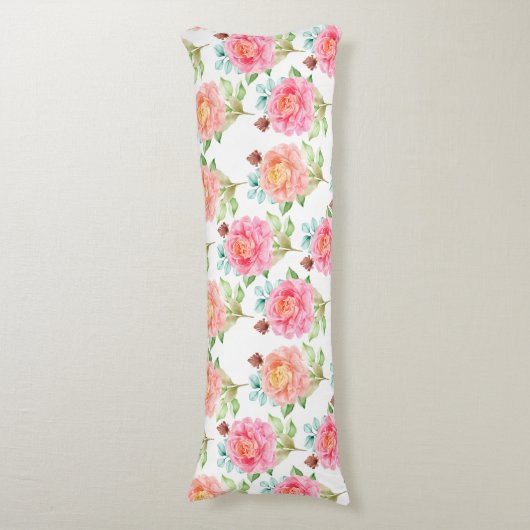 Floral Pattern Body Pillow Lichaamskussen (Voorkant Verticaal)