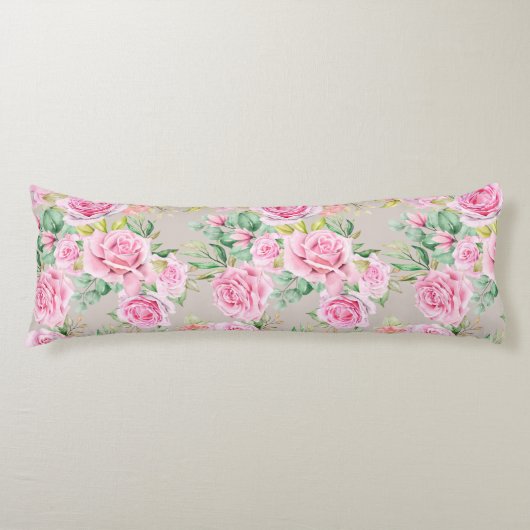 Floral Pattern Body Pillow Lichaamskussen (Voorkant)