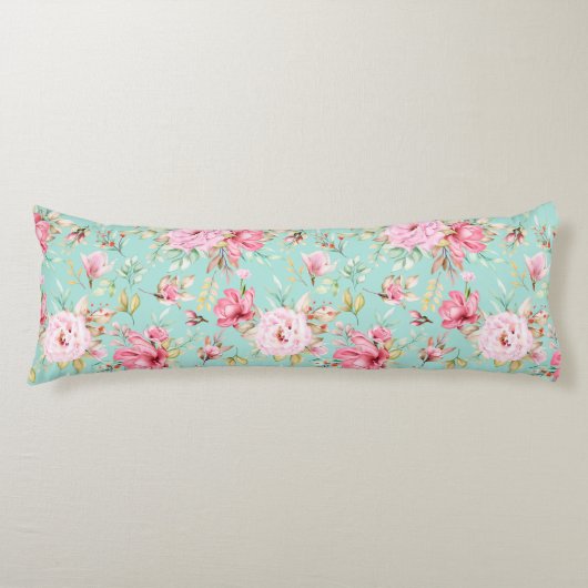 Floral Pattern Body Pillow Lichaamskussen (Voorkant)