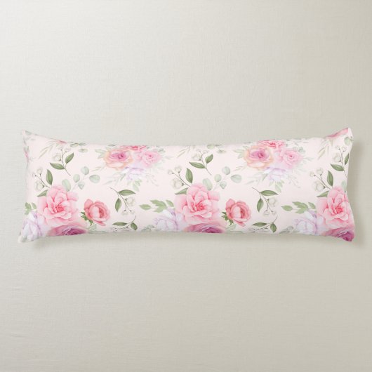 Floral Pattern Body Pillow Lichaamskussen (Voorkant)