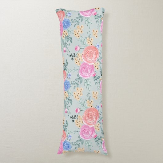 Floral Pattern Body Pillow Lichaamskussen (Voorkant Verticaal)