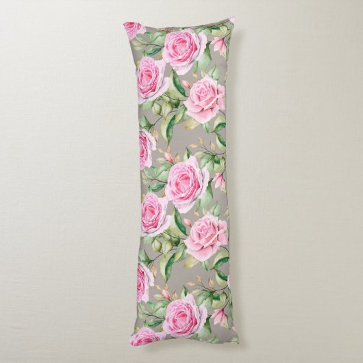 Floral Pattern Body Pillow Lichaamskussen (Achterkant (Verticaal))