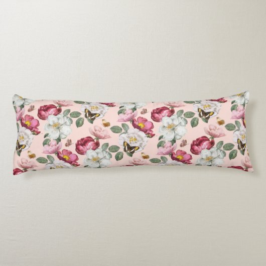 Floral Pattern Body Pillow Lichaamskussen (Achterkant)