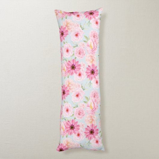 Floral Pattern Body Pillow Lichaamskussen (Achterkant (Verticaal))