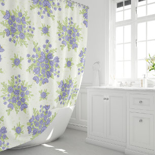 Floral Pattern Botanical Boho Douchegordijn