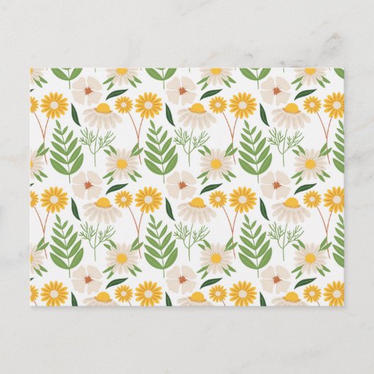 Floral Pattern Briefkaart (Voorkant)