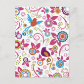 Floral Pattern Briefkaart (Voorkant)