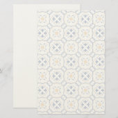 Floral Pattern Briefpapier (Voorkant / Achterkant)