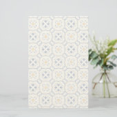 Floral Pattern Briefpapier (Staand voorkant)