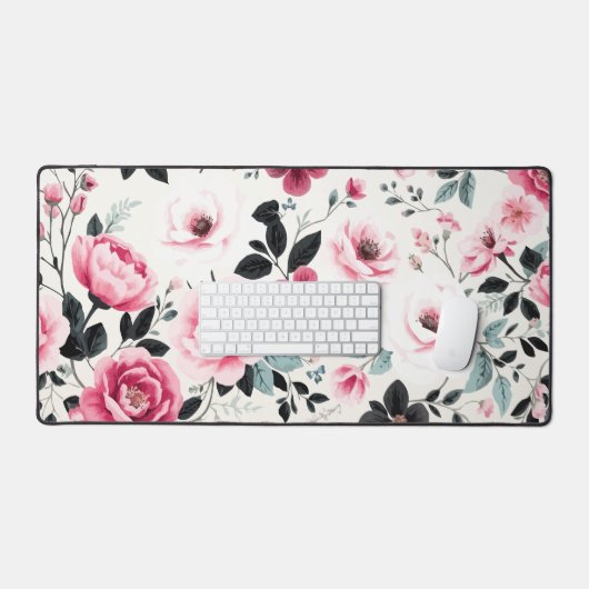 Floral Pattern Bureaumat (Keyboard & Muis)