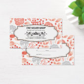 Floral Pattern-cadeaubon Visitekaartje (Bureau)