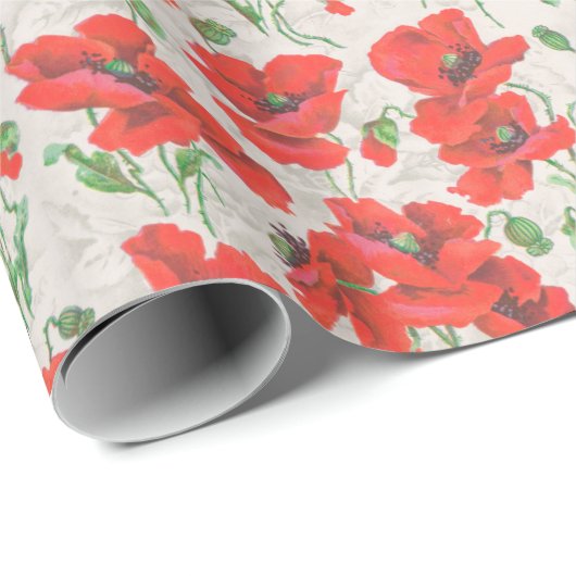 Floral Pattern Cadeaupapier (Rol Hoek)