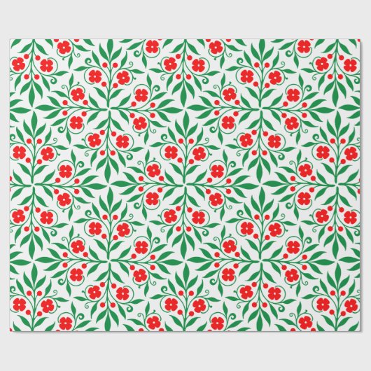 Floral pattern cadeaupapier (Vlak)