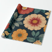 Floral Pattern Cadeaupapier (Uitgerold)