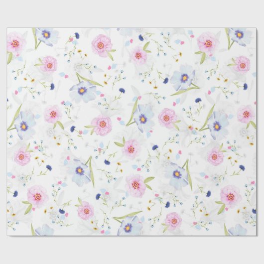 Floral Pattern Cadeaupapier (Vlak)
