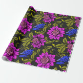 Floral Pattern Cadeaupapier (Uitgerold)