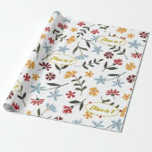 Floral Pattern Cadeaupapier (Uitgerold)