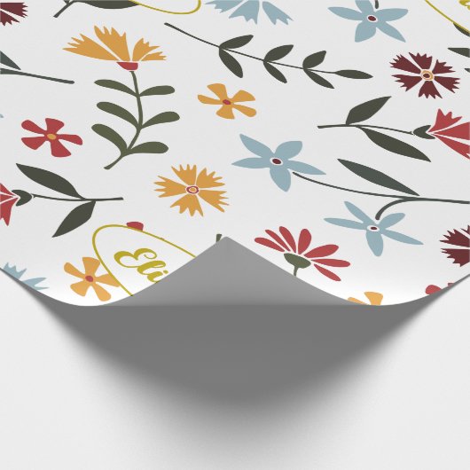 Floral Pattern Cadeaupapier (Hoek)