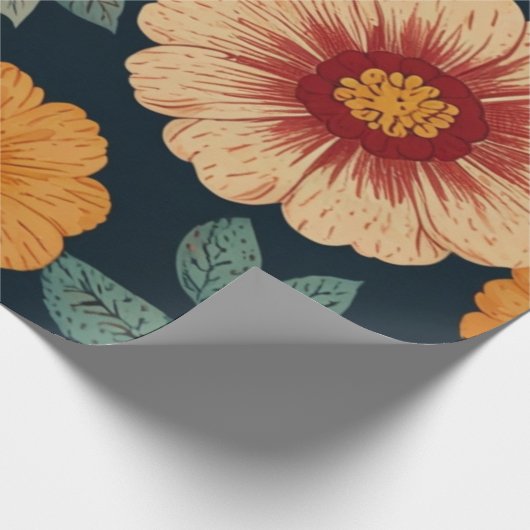 Floral Pattern Cadeaupapier (Hoek)