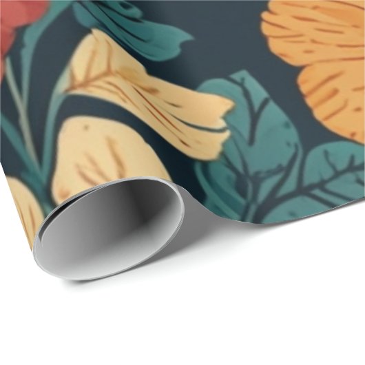 Floral Pattern Cadeaupapier (Rol Hoek)