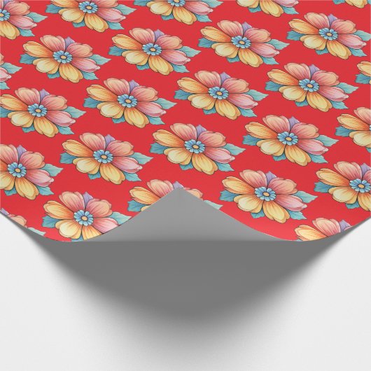  Floral Pattern Cadeaupapier (Hoek)