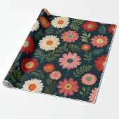 Floral Pattern Cadeaupapier (Uitgerold)
