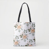 Floral Pattern Canvas tas (Voorkant)