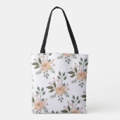 Floral Pattern Canvas tas (Achterkant)