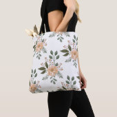 Floral Pattern Canvas tas (Dichtbij)