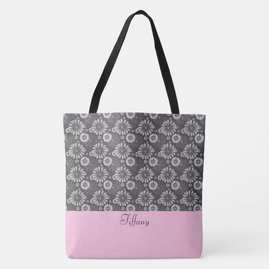 Floral Pattern Canvas tas (Voorkant)