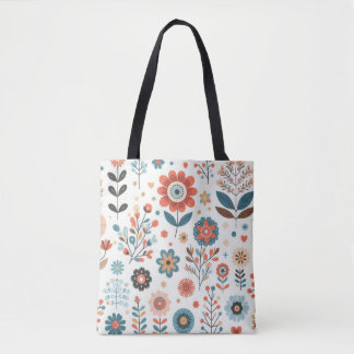 Floral Pattern Canvas tas - Stijlvol design