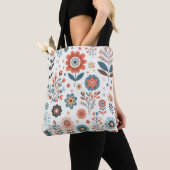 Floral Pattern Canvas tas - Stijlvol design (Dichtbij)