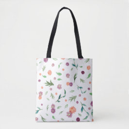 Floral Pattern Canvas tas – Stijlvolle dagelijkse 