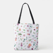 Floral Pattern Canvas tas – Stijlvolle dagelijkse  (Achterkant)