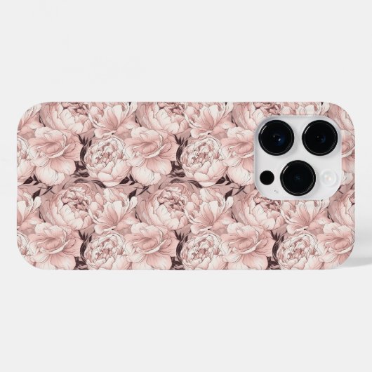 Floral Pattern Case-Mate iPhone Case (Achterkant (horizontaal))