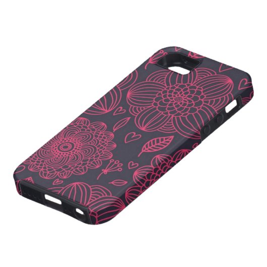 Floral Pattern Case-Mate iPhone Case (Onderkant)