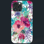 Floral Pattern Case-Mate iPhone Case<br><div class="desc">Stijlvol en vrouwelijk,  dit populaire bloemontwerp kenmerkt de bloesems van de waterverf in pinks,  purples en blues. Je zult trots zijn om van je telefoon af te shows met dit prachtige levendige hoesje!</div>