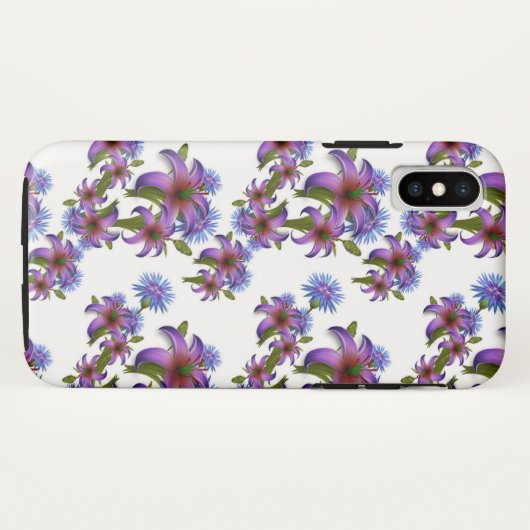 Floral Pattern Case-Mate iPhone Case (Achterkant (horizontaal))