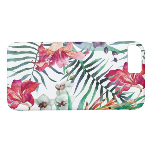 Floral Pattern Case-Mate iPhone Case (Achterkant (Horizontaal))