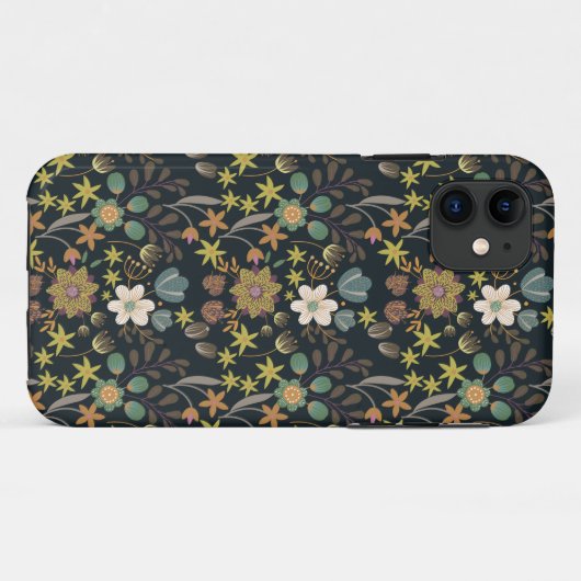 Floral Pattern Case-Mate iPhone Case (Achterkant (horizontaal))