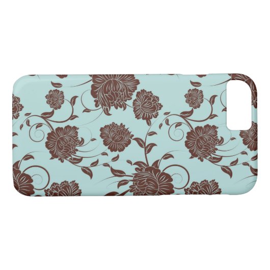 Floral Pattern Case-Mate iPhone Case (Achterkant (Horizontaal))