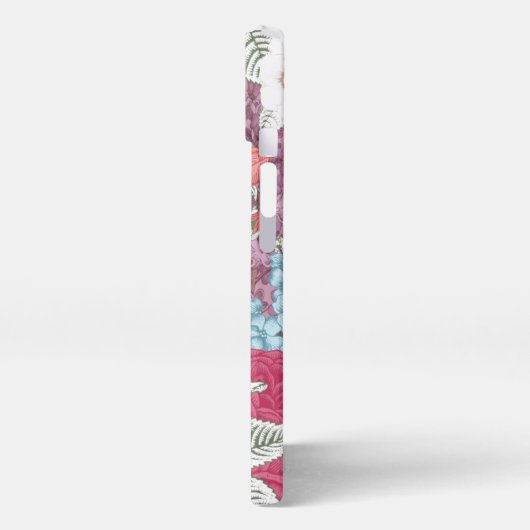 floral pattern cell phone case iPhone hoesje (Linkerkant)