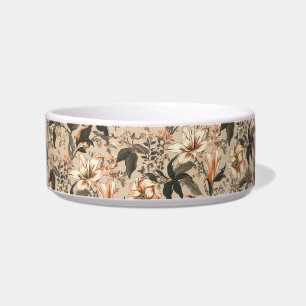 Floral Pattern Ceramic Pet Bowl Voerbakje