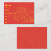 Floral Pattern - Chubby Visitekaartje (Voorkant / Achterkant)