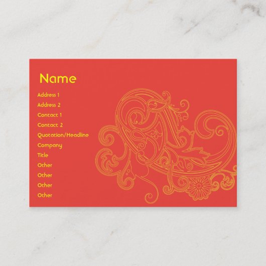 Floral Pattern - Chubby Visitekaartje (Voorkant)